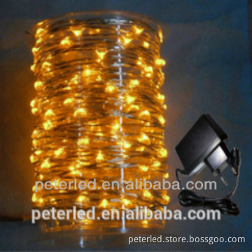 LED Outdoor&indoor Copper String light Christmas light decoration with coiling block packed